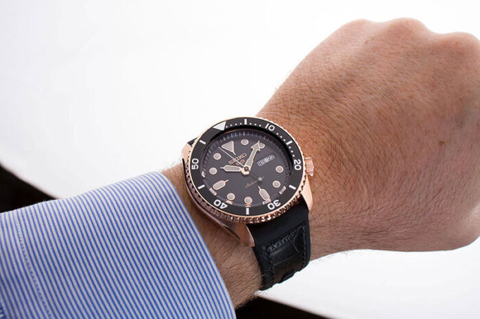 Seiko 5 Sport SKX Automatic Black Dial Black Silicone Strap Watch For Men - SRPD76K1 - Image 3